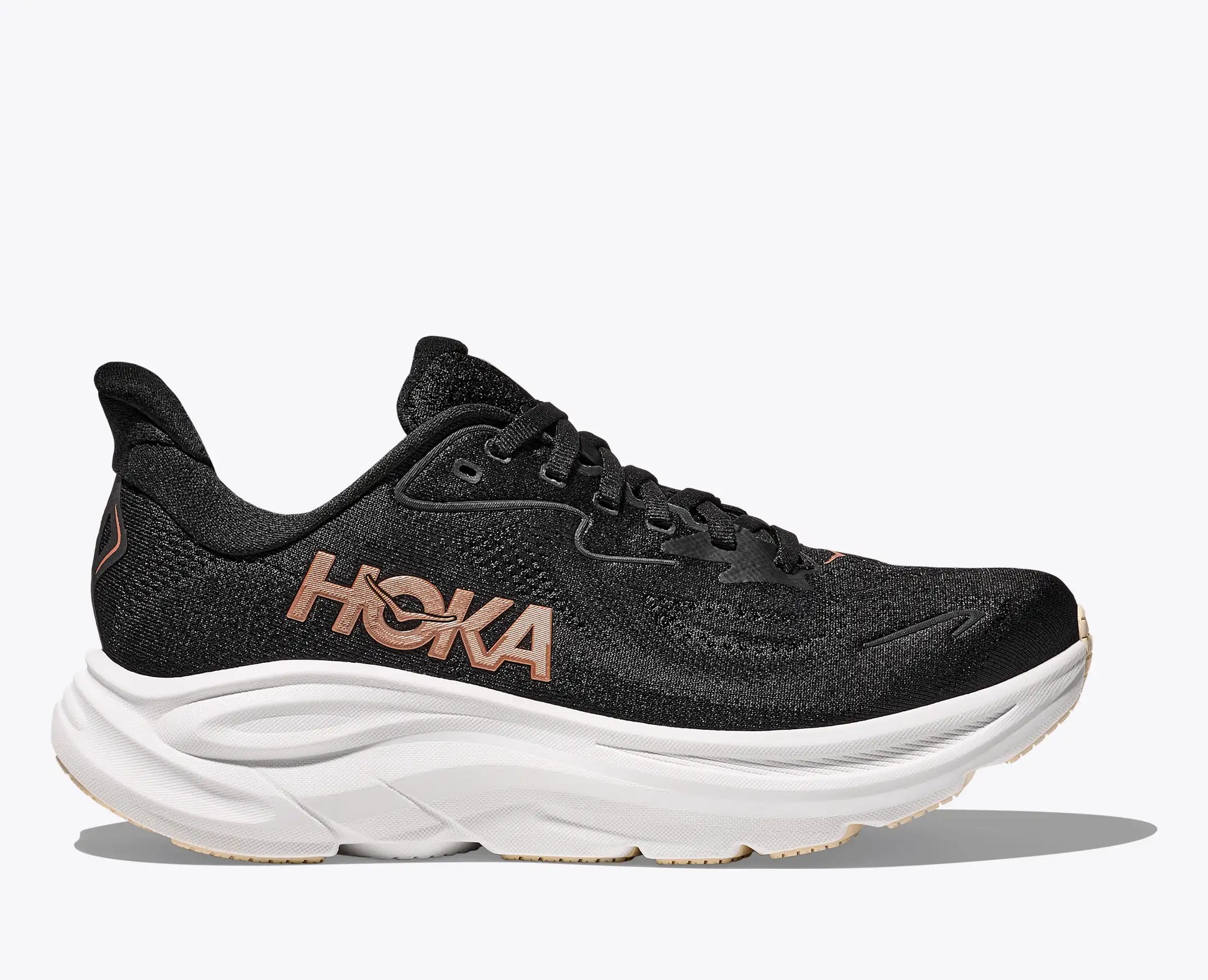 Hoka Clifton 10 - Black / Rose Gold